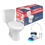 Kit bacia com caixa acoplada loren way branco Lorenzetti