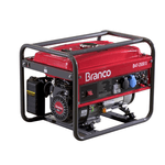 Gerador energia branco a gasolina B4T-2500 se 2,2KVA 6,5CV Branco