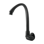 Torneira para cozinha de parede bica alta movel preto fosco linea
