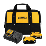 Kit 2 Baterias 20V 5.0AH Carregador Bivolt e Bolsa DCB205C2K-BR Dewalt