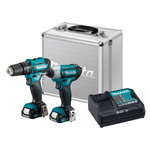 Parafusadeira Furadeira de Impacto + Parafusadeira 12V com Maleta Aluminio Makita 