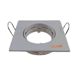 Spot Embutir Plano Dirigivel Quadrado 63MM MR11 Branco
