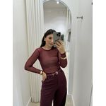 Blusa Tule Adriana cereja
