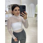 Blusa Tule Riana Branca