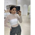 Blusa Tule Riana Branca