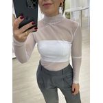 Blusa Tule Riana Branca