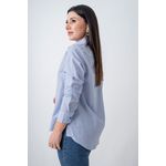 Camisa Natalia Azul Listrada