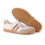 Sapatilha Lucy Porcelana e Caramelo