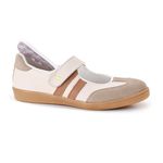 Sapatilha Lucy Porcelana e Caramelo