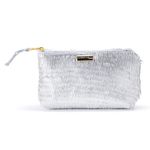 Kit Necessaire Sienna em Couro Escama Prata