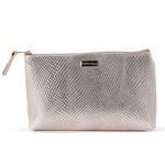 Necessaire Sienna em Couro Croco Média