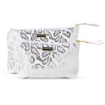 Kit Necessaire Sienna em Couro Jackar Prata