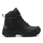 Bota Coturno Adventure Masculino Trabalho Couro Palmilha Em Gel - Preto 067