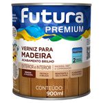Verniz Marítimo para Madeira Brilhante 0,9L Incolor - Futura