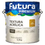 Textura Lisa Versátil Premium 5,5KG Branco - Futura 