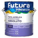 Tinta Acrílica Premium Absoluto Fosco 3,6L - Futura