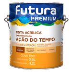 Tinta Acrílica Emborrachada Ação do Tempo 3,6L Branco - Futura 