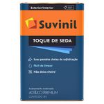 Tinta Acrílica Premium Acetinada 18L Branco - Suvinil Toque de Seda