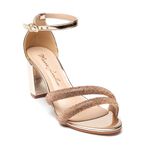 Sandália Clarice Block Ouro Light