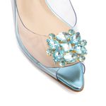 Sandália Cristal Silicone Azul