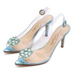 Sandália Cristal Silicone Azul