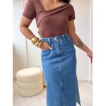 Saia Jeans Midi Laura