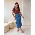 Saia Jeans Midi Laura