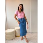 Saia Jeans Midi Laura