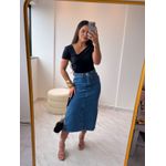 Saia Jeans Midi Laura