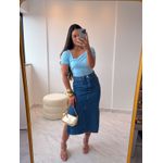 Saia Jeans Midi Laura