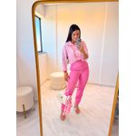 Camisa Cropped Ester Rosa