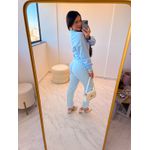 Camisa Cropped Ester Azul
