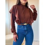 Camisa Cléo Marrom
