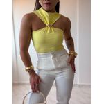 Body Fivela Isadora Amarelo