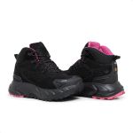Tênis Storm Couro Masterboots Pró-Eva Preto e Rosa