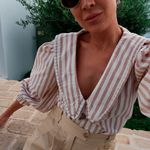 Camisa Celina - Listrada marrom