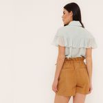 Camisa Téca - Seda Pura Azul