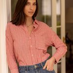 Camisa Cecilia - Listrada Vermelha