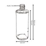 VIDRO CILINDRICO 120ML R.20/415 TRANSP 