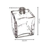 VIDRO CUBE 100ML R.18/415 TRANSPARENTE