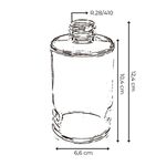 VIDRO CILINDRICO 250ML R.28/410 TRANSP - 991 BL