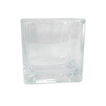 COPO DE VELA CUBE 130ML TRANSP MTZ-2123