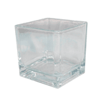 COPO DE VELA CUBE 130ML TRANSP MTZ-2123