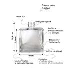 VIDRO CUBO 350ML R.28/410 TRANSP MTZ-388