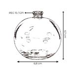 VIDRO BOLA 100ML REC.15/GPI TRANSPARENTE