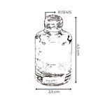 VIDRO CILINDRICO 7ML R.13/415 TRANSPARENTE