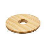 TAMPA MADEIRA PARA COPO LAMPARINA C/FURO 