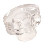 SOBRETAMPA ESTILO OVAL C/RIB EASY LOCK B.15 GLASS TRANSP