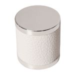 SOBRETAMPA GB COURO PRATA/BRANCO FEA