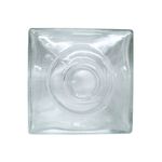 GARRAFA CUBE 500ML TRANSPARENTE P/ ROLHA